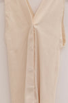 BASERANGE France organic cotton V-neck vest camisole BAS-TOTVS-RC-SU25-UNDYED